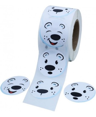 Cute Polar Bear Face Stickers Animal Stickers 1.5" Round $16.45 - Kids' Stickers