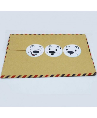 Cute Polar Bear Face Stickers Animal Stickers 1.5" Round $16.45 - Kids' Stickers