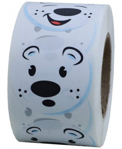 Cute Polar Bear Face Stickers Animal Stickers 1.5" Round $16.45 - Kids' Stickers