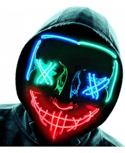 Halloween Glow Mask with 4 Light Modes LED Light Up Purge Mask for Festival Cosplay Fun Costume Party for Men/Women/Kids $27....