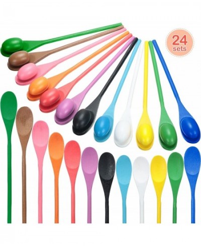 24 Set Egg and Spoon Race Game Birthday Party Family Reunion Field Day Carnival Outdoor Game Easter Halloween Egg Hunt Game f...