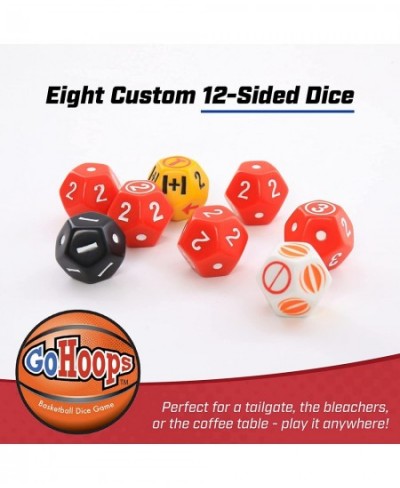 GoHoops Basketball Dice Game Play Basketball Anywhere with Fun Portable Custom Dice Set for Adults and Kids Ages 6+ $29.12 - ...