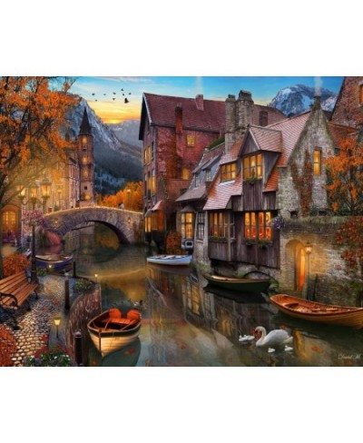 Autumn Canal Jigsaw Puzzle 1000 Piece $29.98 - Jigsaw Puzzles