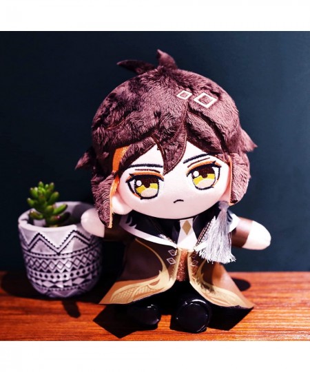 Poseable Genshin Impact Plush Figure 23cm/9inch Raiden Shogun Hutao Kazuha Cosplay Plushie Doll with Changeable Doll Clothes ...