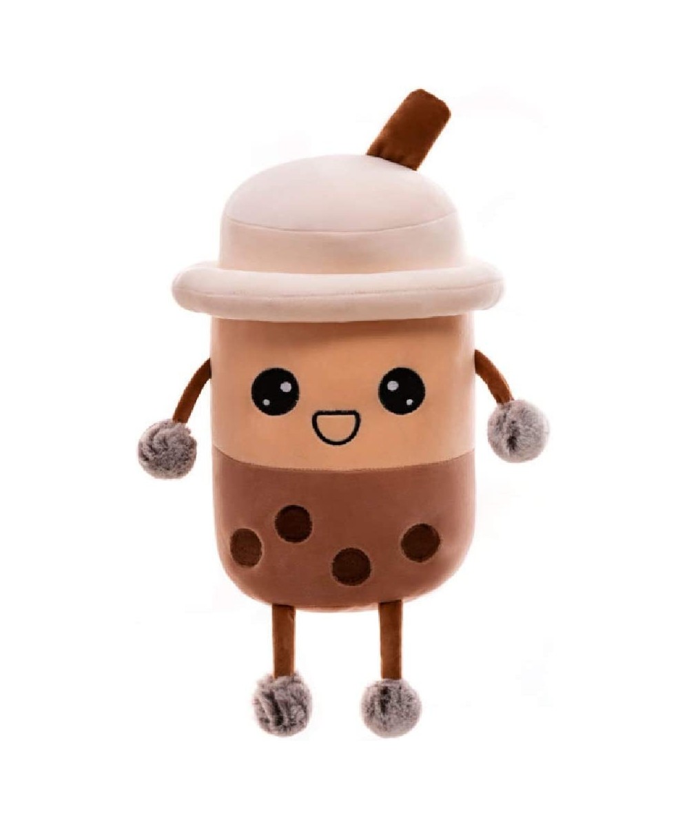 Cute Bubble Tea Doll Plush Toy Pillow Home Decoration Boba Milk Tea Stuffed Toy with Fluffy Furball Hand and Feet Cartoon Fun...