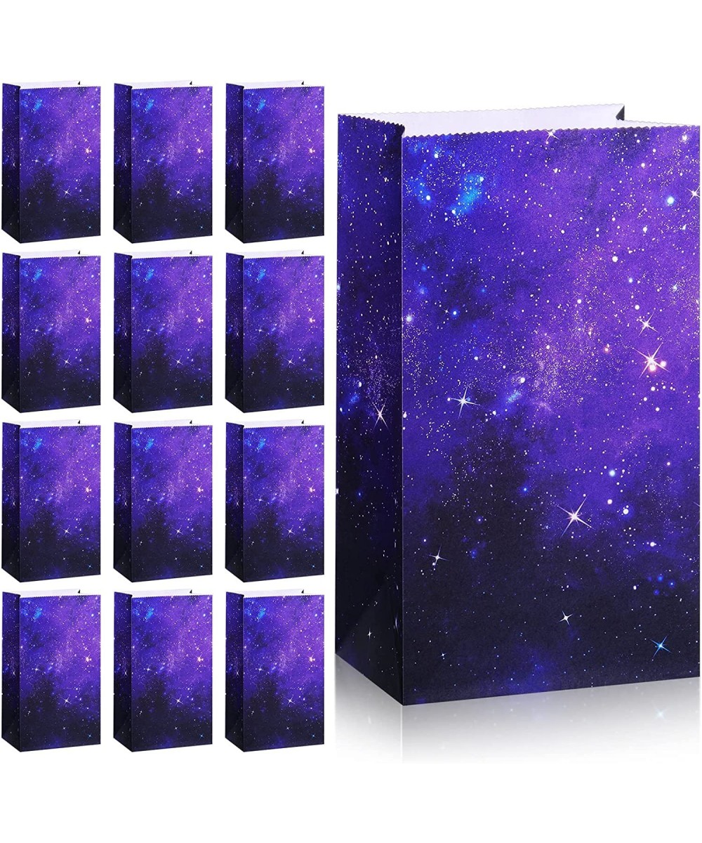 28 Pieces Space Galaxy Party Favor Bags Purple Nebula Space Star Themed Birthday Party Supplies Starry Night Sky Goody Candy ...