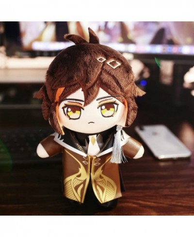 Poseable Genshin Impact Plush Figure 23cm/9inch Raiden Shogun Hutao Kazuha Cosplay Plushie Doll with Changeable Doll Clothes ...