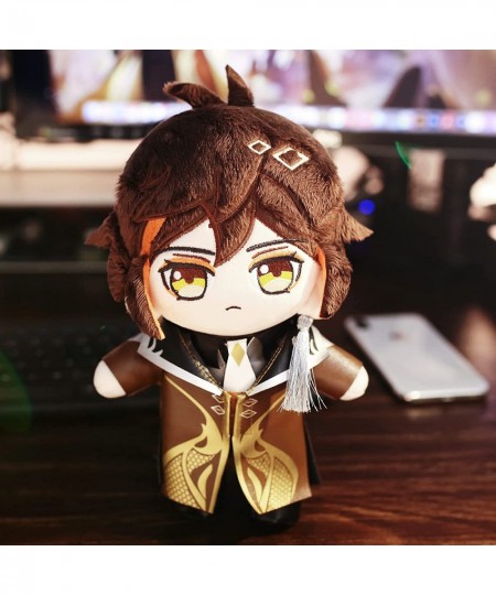 Poseable Genshin Impact Plush Figure 23cm/9inch Raiden Shogun Hutao Kazuha Cosplay Plushie Doll with Changeable Doll Clothes ...