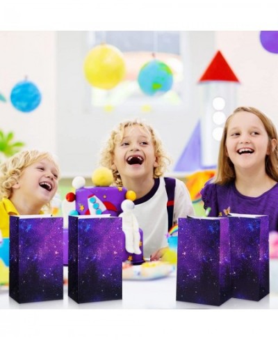 28 Pieces Space Galaxy Party Favor Bags Purple Nebula Space Star Themed Birthday Party Supplies Starry Night Sky Goody Candy ...