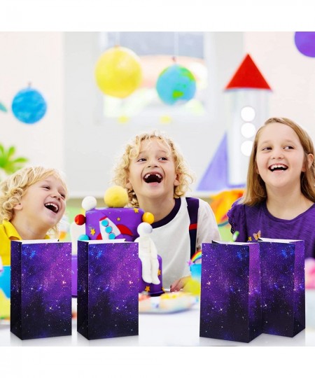 28 Pieces Space Galaxy Party Favor Bags Purple Nebula Space Star Themed Birthday Party Supplies Starry Night Sky Goody Candy ...