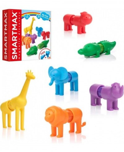 My First Safari Animals STEM Magnetic Discovery Building Set with Soft Animals for Ages 1-5 $39.45 - Kids' Play Animal Figures