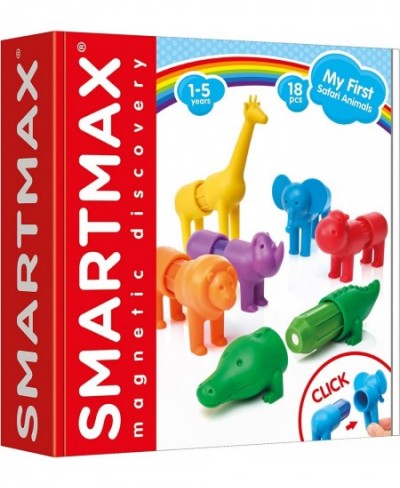 My First Safari Animals STEM Magnetic Discovery Building Set with Soft Animals for Ages 1-5 $39.45 - Kids' Play Animal Figures