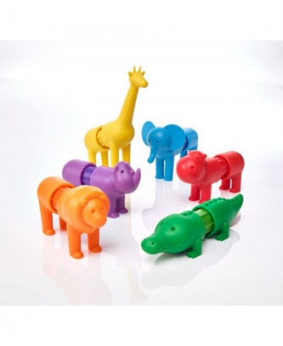 My First Safari Animals STEM Magnetic Discovery Building Set with Soft Animals for Ages 1-5 $39.45 - Kids' Play Animal Figures