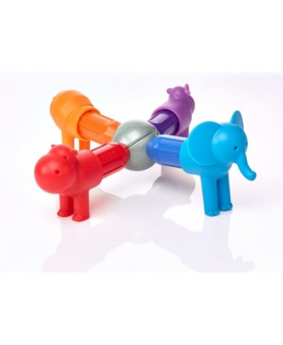 My First Safari Animals STEM Magnetic Discovery Building Set with Soft Animals for Ages 1-5 $39.45 - Kids' Play Animal Figures