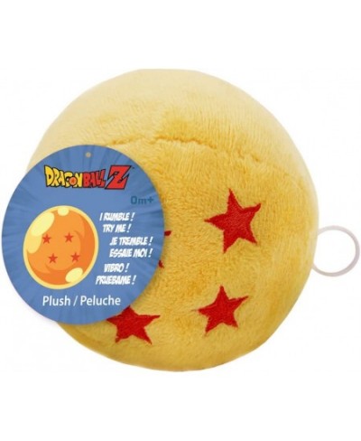 Dragon Ball Z 4 Star Rumbling Soft Yellow Plush Polyester 4" Across DBZ Anime Manga Home Room Décor Essential Plush Accessori...