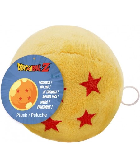 Dragon Ball Z 4 Star Rumbling Soft Yellow Plush Polyester 4" Across DBZ Anime Manga Home Room Décor Essential Plush Accessori...