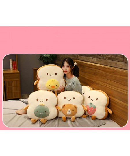 Kawaii Toast Slice Bread Plush Pillow Dinosaur Stuffed Animal Toy Cute Sofa Cushion for All Ages 17.8Inch (Dino) $57.45 - Kid...