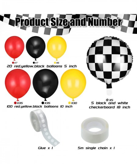 127 Pieces Car Race Balloons Party Supplies Race Car Theme Birthday Party Garland Arch Party Decorations (Race Car Style) $23...