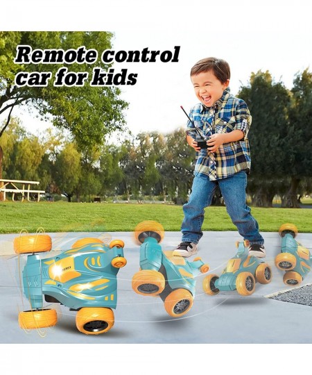 Remote Control Car for Boys 4-7 RC Cars 360° Spins Flips&4-Wheel Drive with Lights& Music Kids Stunt Car Toys for 3 4 5 Year ...