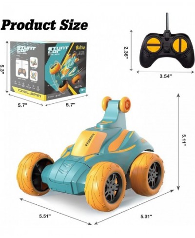 Remote Control Car for Boys 4-7 RC Cars 360° Spins Flips&4-Wheel Drive with Lights& Music Kids Stunt Car Toys for 3 4 5 Year ...