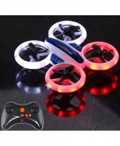 Mini Drone Helicopter UFO Drones for Kids Lighting RC Quadcopter 2.4G 4CH 6 Axis with Fantastic LED Lights Extra Battery Bonu...