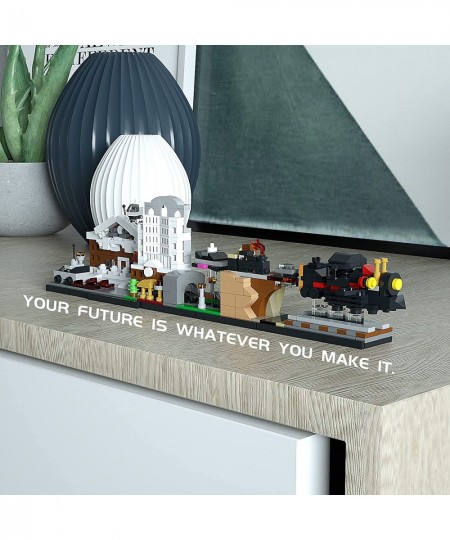 Back to You Future Architecture Skyline Building Kit Classic Movie Model Building Set Creative Bricks Awesome Building Toy fo...