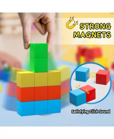 Magnetic Blocks 1.43 inch Large Magnetic Building Blocks for Toddlers Toys Age 2-4 Montessori Toys Magnetic Cubes for Kids Pr...