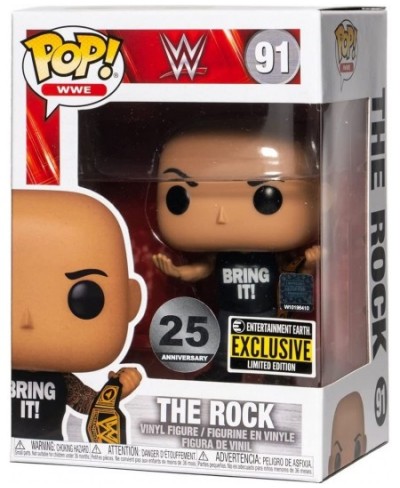 Funko POP! WWE The Rock 3.75" Entertainment Earth Exclusive Vinyl Figure ( 91) $20.56 - Action Figures