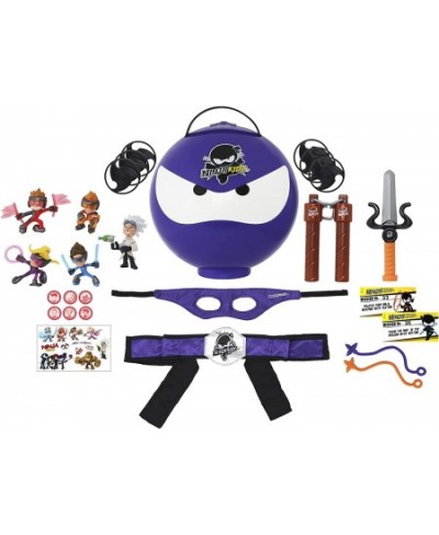 Giant Mystery Ninja Ball - Series 3 Purple (2022) | Includes 25 Ninja Toys Cards Surprises | 2 Unique Ninja Balls to Collect ...