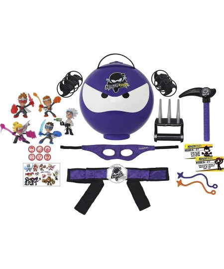 Giant Mystery Ninja Ball - Series 3 Purple (2022) | Includes 25 Ninja Toys Cards Surprises | 2 Unique Ninja Balls to Collect ...