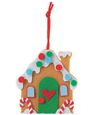 Gingerbread House Christmas Felt Ornament Kits-Makes 12-Crafts for Kids $27.81 - Craft Kits