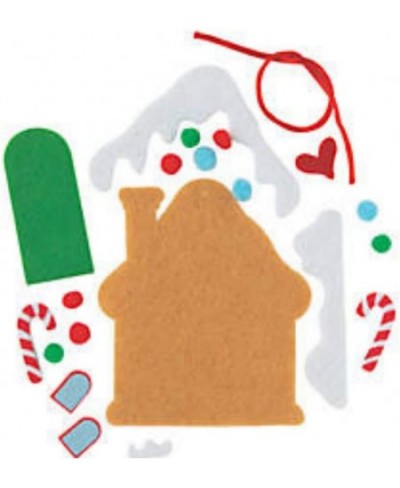 Gingerbread House Christmas Felt Ornament Kits-Makes 12-Crafts for Kids $27.81 - Craft Kits