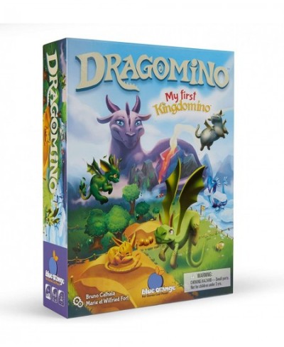 Games Dragomino My First Kingdomino- Kid Strategy Game for 2 to 4 Players- Ages 5 and Up $34.89 - Board Games