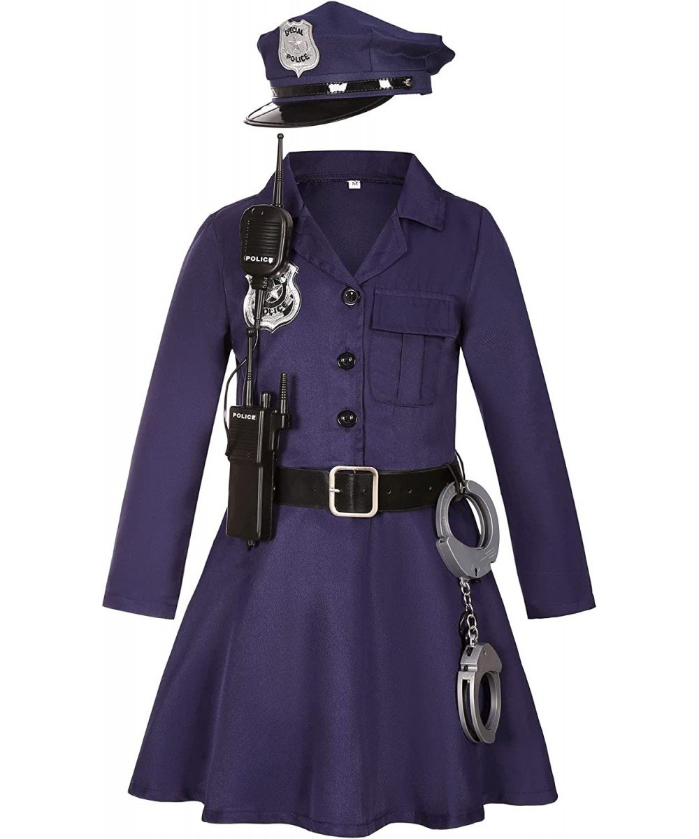 Kids Police Officer Costume Girls Police Dress for Police Dress Up Halloween Party Role Play Christmas Gifts $40.13 - Kids' C...