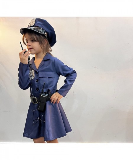 Kids Police Officer Costume Girls Police Dress for Police Dress Up Halloween Party Role Play Christmas Gifts $40.13 - Kids' C...