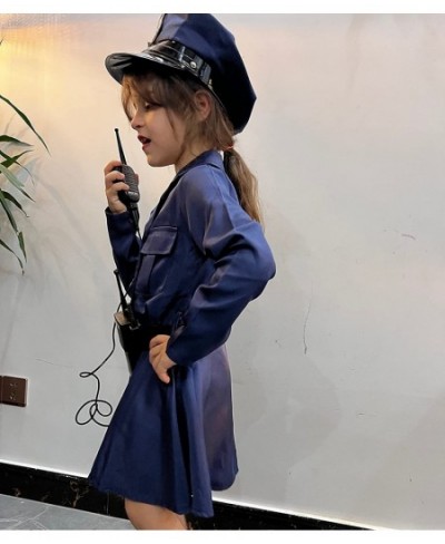 Kids Police Officer Costume Girls Police Dress for Police Dress Up Halloween Party Role Play Christmas Gifts $40.13 - Kids' C...