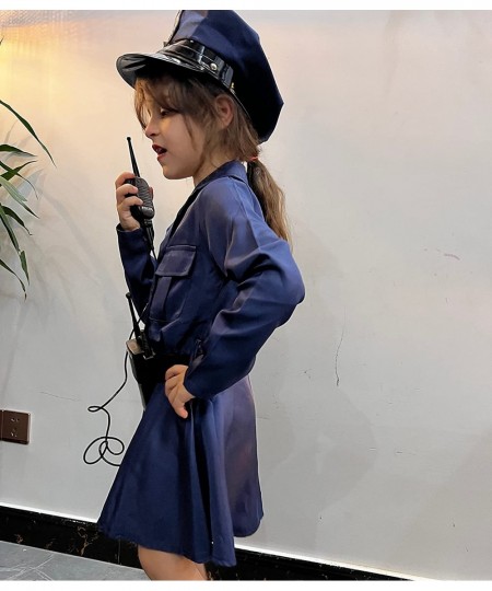 Kids Police Officer Costume Girls Police Dress for Police Dress Up Halloween Party Role Play Christmas Gifts $40.13 - Kids' C...