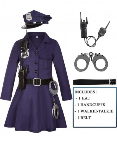 Kids Police Officer Costume Girls Police Dress for Police Dress Up Halloween Party Role Play Christmas Gifts $40.13 - Kids' C...