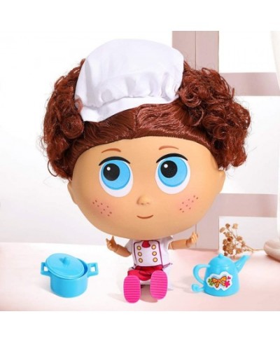 Doll with Big Head Small Body and Chef Playset with Kitchen Set Gift for 3 to 7 Year Olds​​​ (Chef Set) $49.26 - Doll Playsets