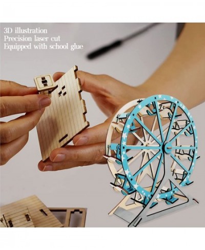 3D Wooden Puzzles for Adults and Kids Ferris Wheel Wood Building Kits STEM Toys Crafts for Girls and Boys (Ferris Wheel) $23....