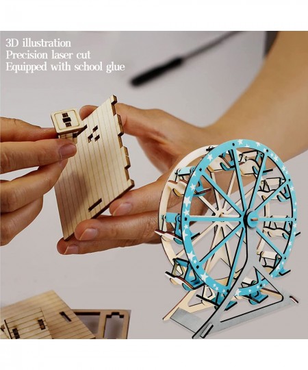 3D Wooden Puzzles for Adults and Kids Ferris Wheel Wood Building Kits STEM Toys Crafts for Girls and Boys (Ferris Wheel) $23....