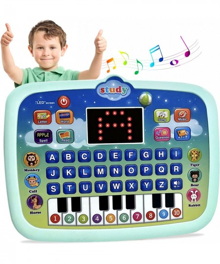 Kid Tablet Toddler Learning Pad Interactive Toy with Screen -Educational Toys Fun Gifts -Music/Piano/ABC/Numbers/Words/Spell/...