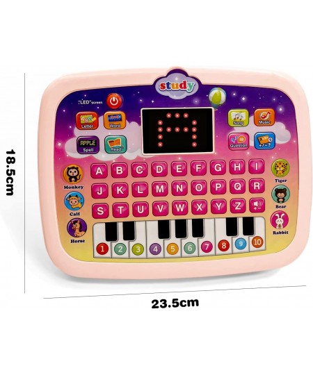 Kid Tablet Toddler Learning Pad Interactive Toy with Screen -Educational Toys Fun Gifts -Music/Piano/ABC/Numbers/Words/Spell/...