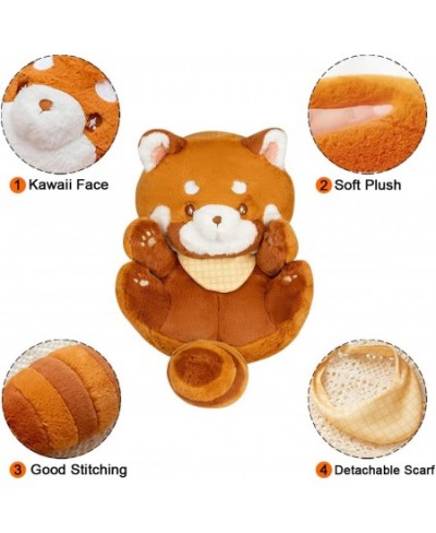 19.3'' Kawaii Red Panda Stuffed Animal Plush Pillow Toy with Detachable Scarf Ailurus Fulgens Plushie Doll Toys Home Decor… $...