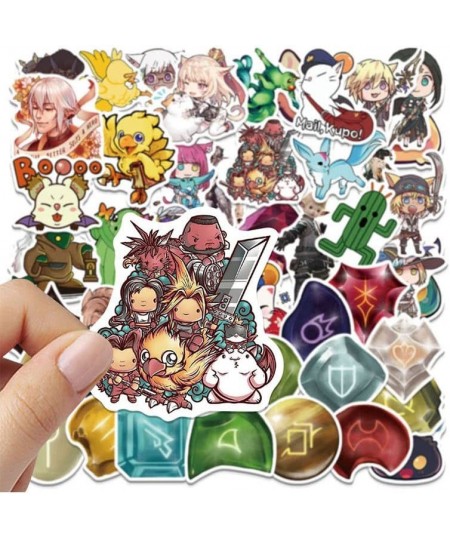 Final Fantasy Stickers| 50 pcs| Final Fantasy Game Stickers Gifts for Boys Girls Water Bottle Laptop Computer Car Decal Trend...