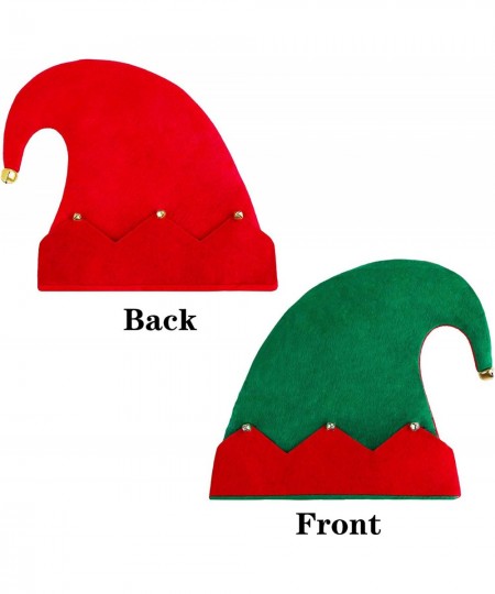 4 Pieces Kids Christmas Elf Costume Sets Xmas Holiday Elf Felt Hat Elf Shoes Christmas Costume Headband for Boys or Girls Chr...