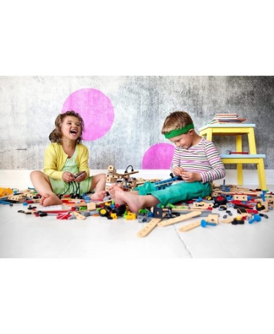 Builder 34586 - Builder Starter Set - 49 Piece Building Set STEM Toy with Wood and Plastic Pieces for Kids Age 3 and Up $44.3...