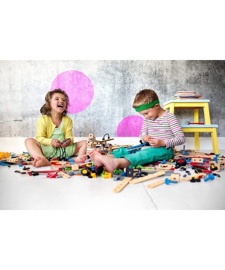 Builder 34586 - Builder Starter Set - 49 Piece Building Set STEM Toy with Wood and Plastic Pieces for Kids Age 3 and Up $44.3...