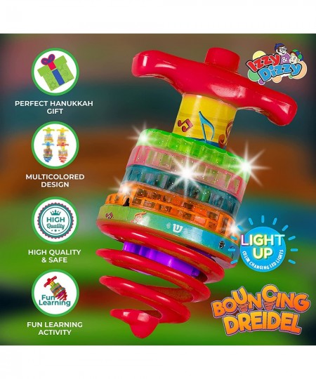 Bouncing Musical Dreidel - Hanukkah Dreidel Game - Sings Oh Draidel as it Bounces and Spins - Light Up Dreidel - Chanukah Toy...