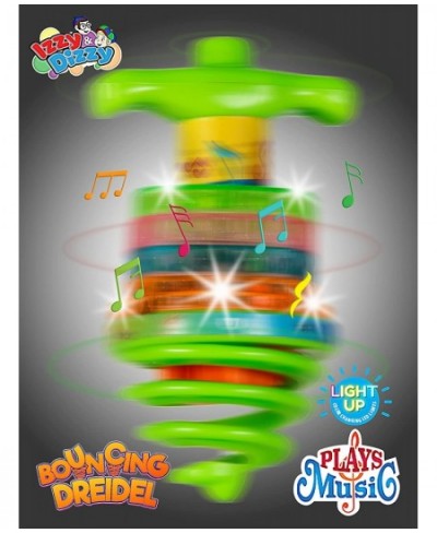 Bouncing Musical Dreidel - Hanukkah Dreidel Game - Sings Oh Draidel as it Bounces and Spins - Light Up Dreidel - Chanukah Toy...